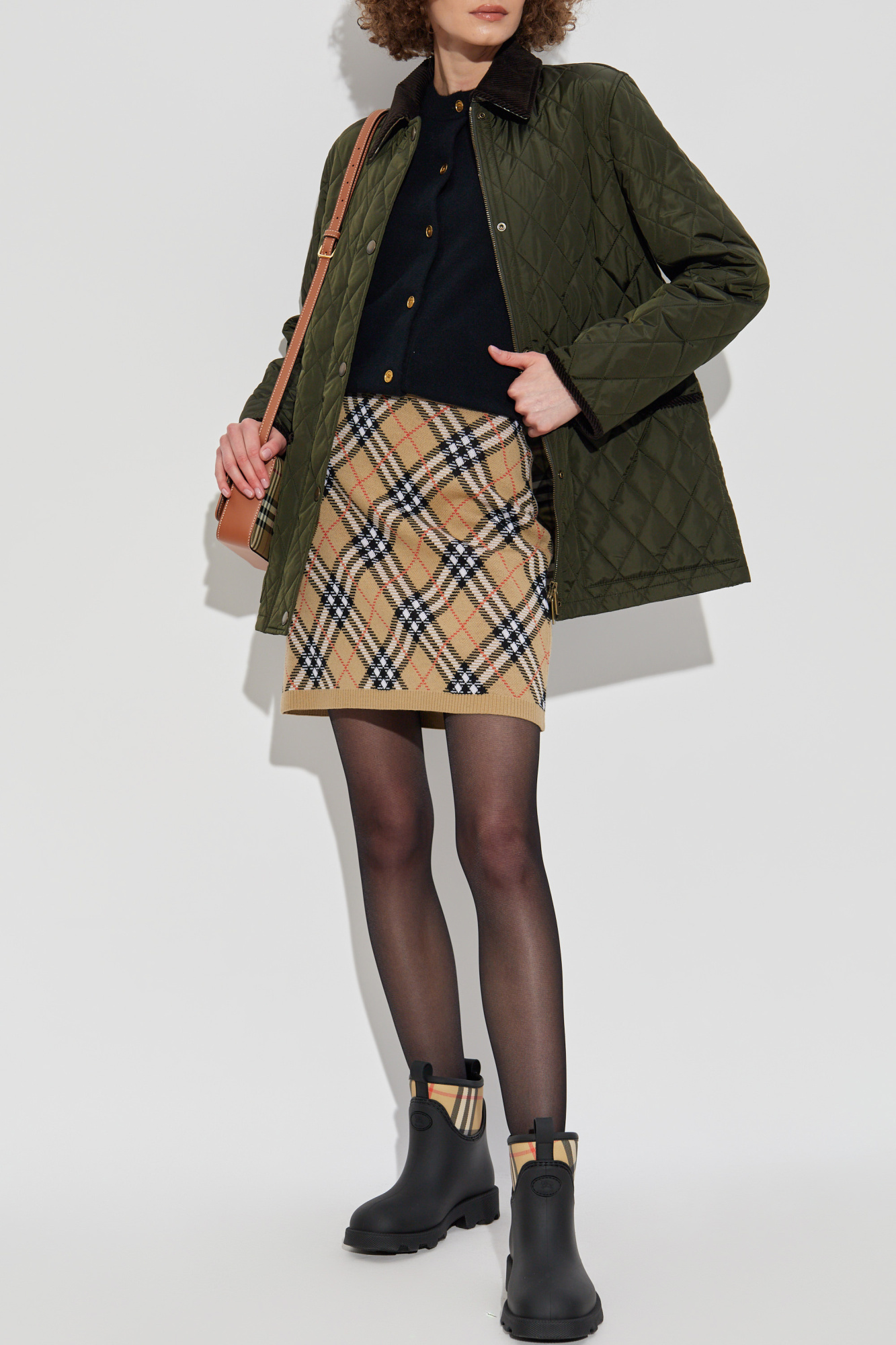 24AW new/Burberry キルティングコート Coat Green Burberry-Quilted-Down-